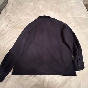 Goodfellow & Co Black Bomber Jacket with Long Sleeves and Notched Collar